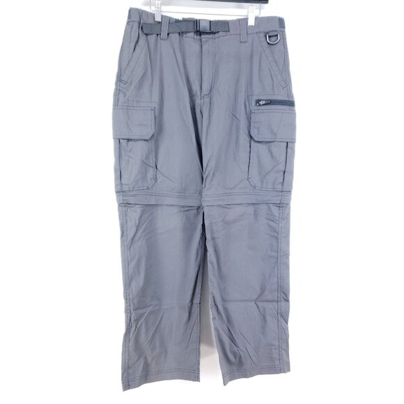 The BC Clothing Co Convertible Pants Men's Size Large Gray - Picture 2 of 11